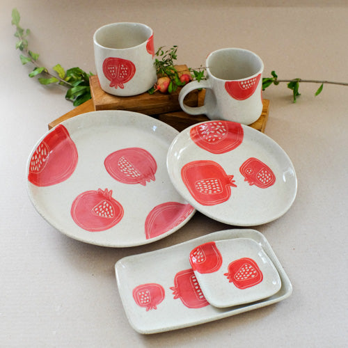 Vassoio rettangolare - Melagrana