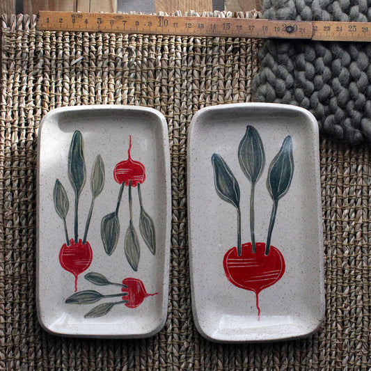 Poggiamestolo ravanello - Ceramiche di Stagione