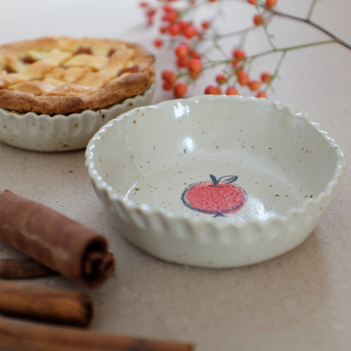 Pirottini/stampini mela per crostatine - Ceramica di Stagione