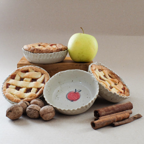 Pirottini/stampini mela per crostatine - Ceramica di Stagione