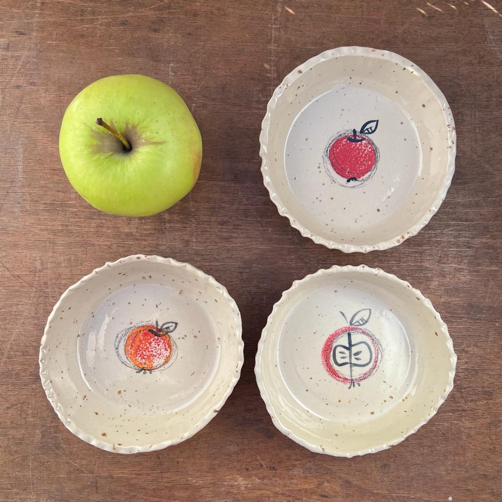 Pirottini/stampini mela per crostatine - Ceramica di Stagione