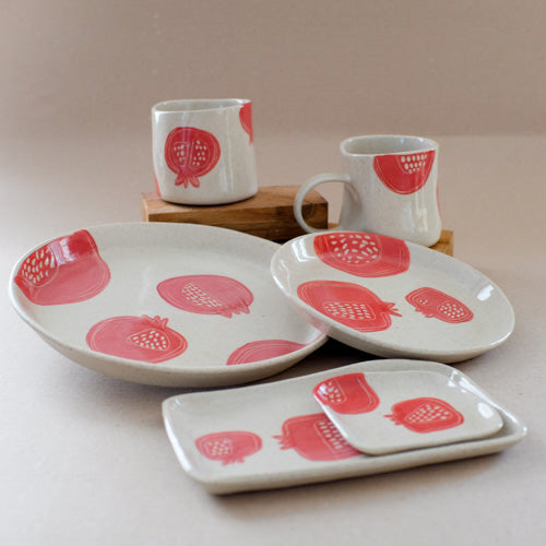 Piatto piano da portata - Melagrana