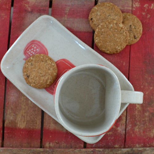 Vassoio rettangolare - Melagrana