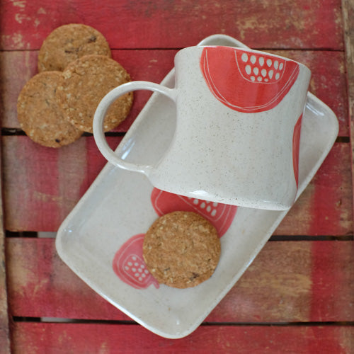 Vassoio rettangolare - Melagrana