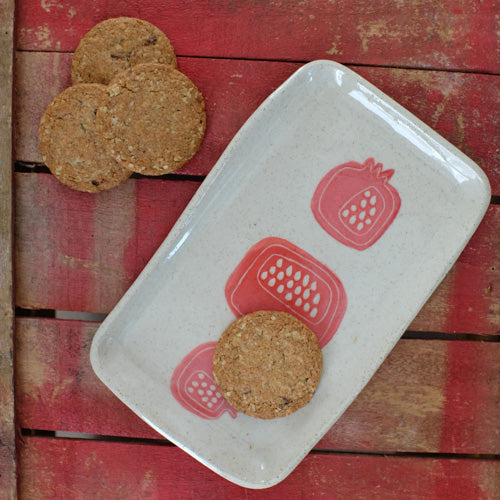 Vassoio rettangolare - Melagrana