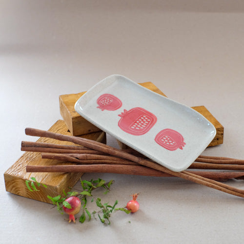 Vassoio rettangolare - Melagrana